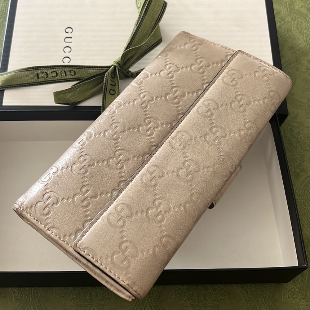 Authentic Gucci Guccissima long leather wallet - Picture 3 of 13